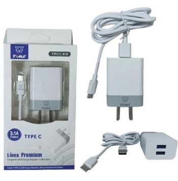 CARGADOR TIME - IBEK 3.1 TIPO C 2USB