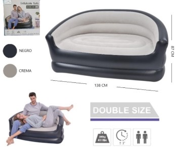 SOFA DOBLE INFLABLE  FAMILIAR