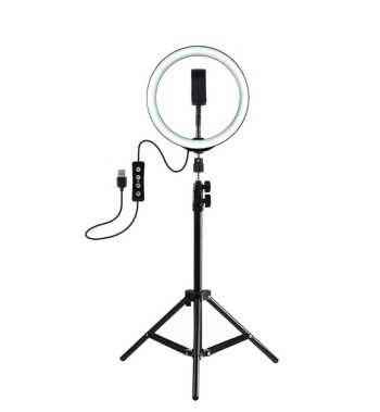 ARO LED 10" CON TRIPODE 2 MTS