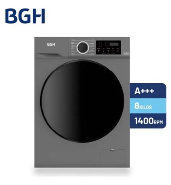 LAVARROPA BGH 8KG INVERTER SILVER