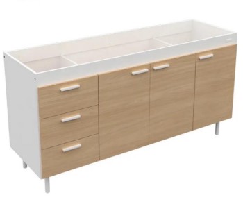 BAJO MESADA 2 PUERTAS 1,20