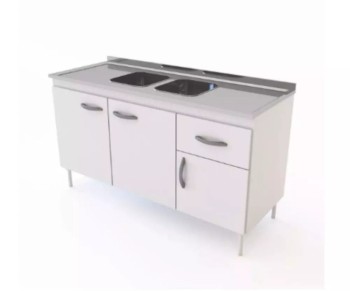 BAJO MESADA 3 PUERTAS 1,40