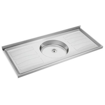 MESADA DE ACERO INOX 1,20 MTS