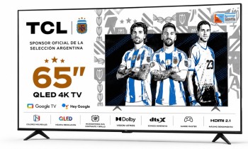 65" TCL QLED C/GOOGLE TV 4K