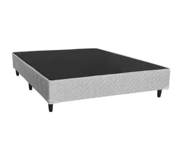 BASE GENÉRICA DE SOMMIER 190x140 CON ECO CUERO BLANCO