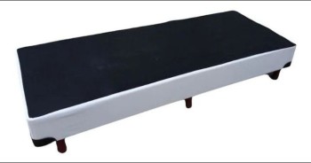 BASE GENÉRICA DE SOMMIER 190x80 CON ECO CUERO BLANCO