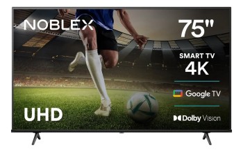 75” NOBLEX 4K C/GOOGLE BLACK PRO QLED