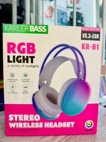 Auricular BT RGB Karler Bass KR-H1