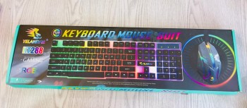 Combo Teclado y Mouse KT288 RGB con Cable USB