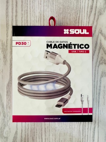 Cable Soul Magnético USB/Tipo C PD 30W