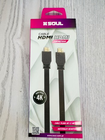Cable HDMI Soul 1,5 metros 4K