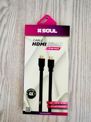 Cable HDMI Soul 3 metros 4K