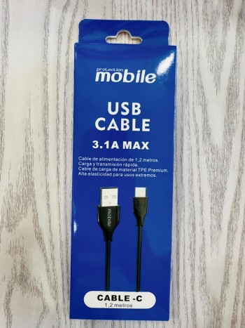 Cable USB-C Mobile 1,2 metros 3.1A