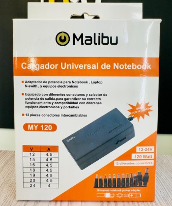 Cargador Universal Malibu 12 Fichas 12-24V MY120