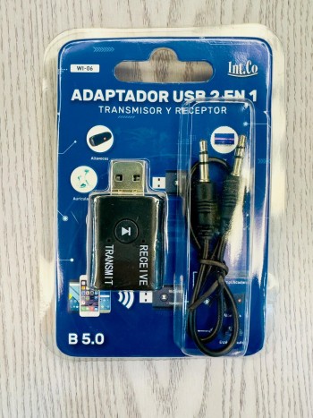 Adaptador USB 2 en 1 BT Transmisor y Receptor