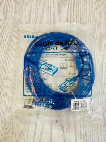 Cable de Red UTP Cat 5e 5 metros