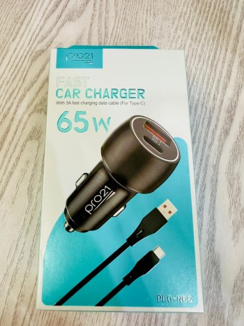 Cargador de Auto 65W Tipo C