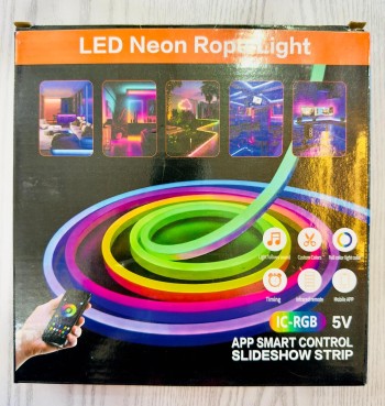 Manguera Neón LED RGB 5V con Control (sin Fuente)