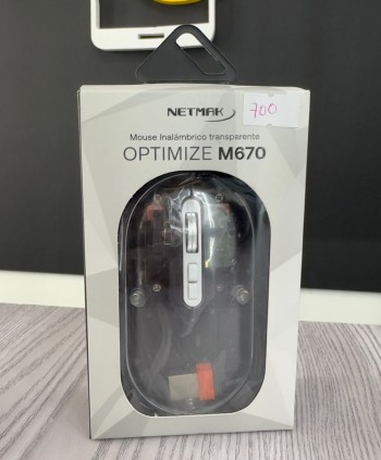 Mouse Inalámbrico Transparente Optimize M670 Netmak