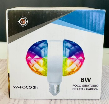 Foco Giratorio LED 2 Cabezas 6W SV_FOCO2H
