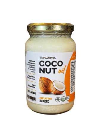 ACEITE DE COCO X 360 CC NEUTRO BIO NATIVA