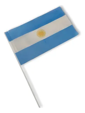 BANDERITA ARGENTINA PLASTICA  15X25
