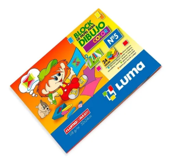 BLOCK N° 5 COLORES LUMA