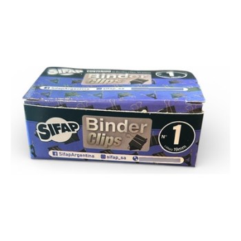 BINDER CLIP  N° 1 CAJA 12UND