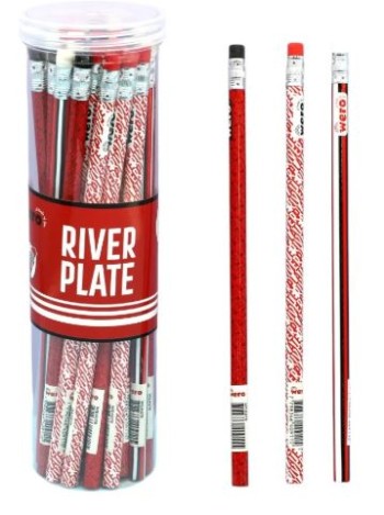 LAPIZ GRAFITO RIVER PLATE CON GOMA WERO