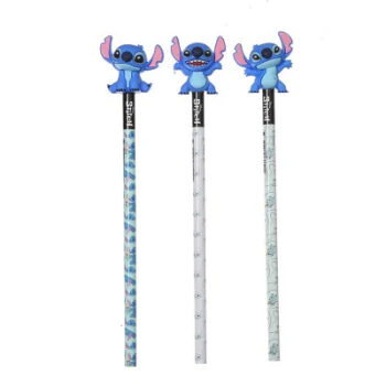 LAPIZ GRAFITO STITCH CON GOMA 3D WERO