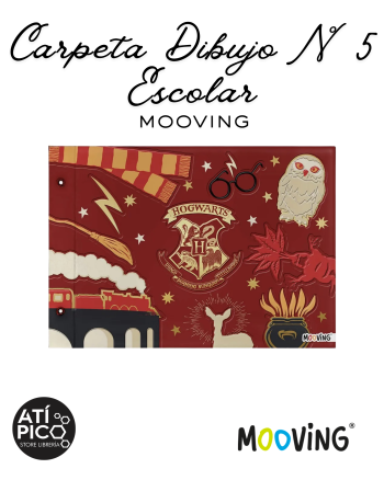 CARPETA N° 5 DOS TAPAS HARRY POTTER MOOVING