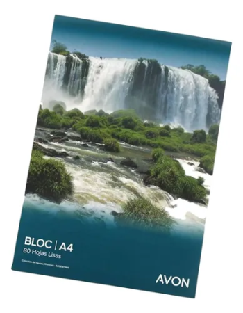 BLOCK A4 AVON LISO 80 HOJAS