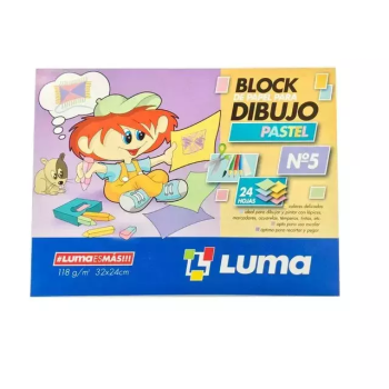 BLOCK N° 5 PASTEL LUMA 24 HOJAS