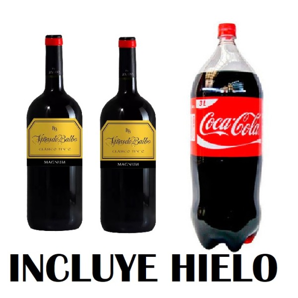 # - 2 BALBO + 1 COCA COLA 3 + HIELO 3 - DELIVERY