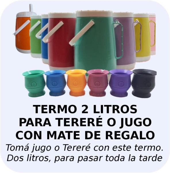Promo tereré (Termo 2 litros + Mate macizo de regalo)