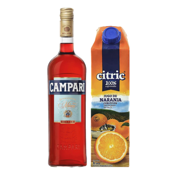 CAMPARI 750 ML + CITRIC 1 L