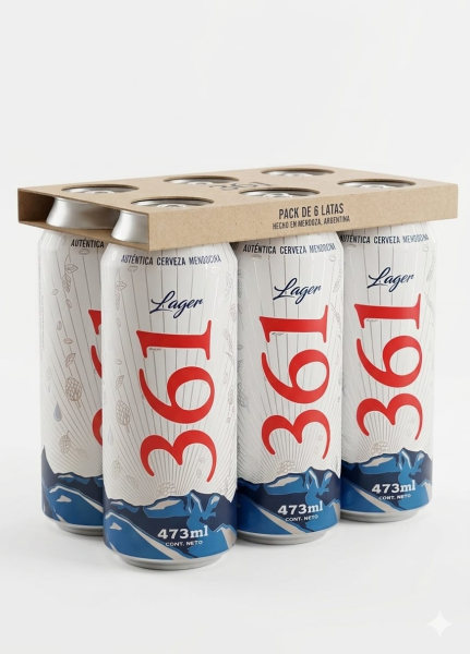 CERVEZA 361 LATA PACK X6