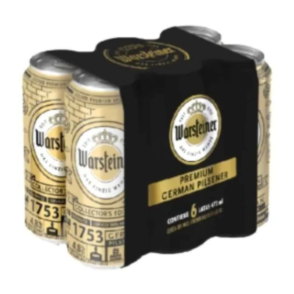 CERVEZA WARSTEINER 473 PACK X 6