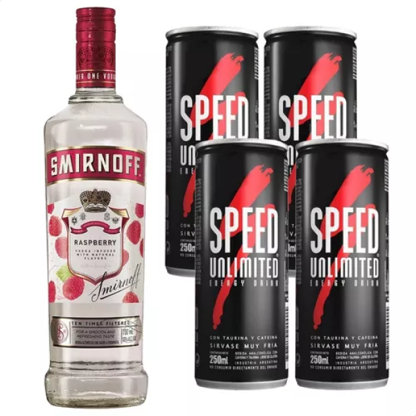 SMIRNOFF SAB + 4 SPEED CHICO combo smirnoff