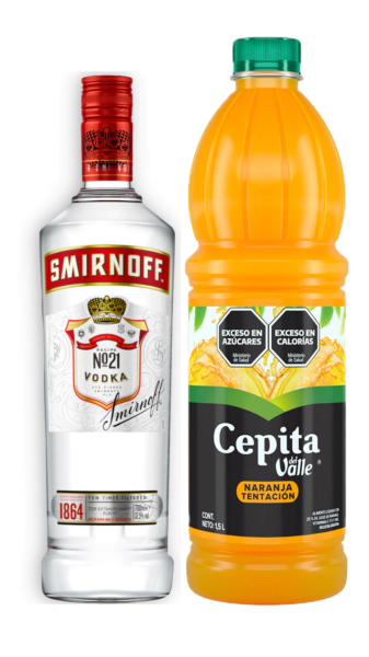 SMIRNOFF SAB + JUGO CEPITA 1,5 L