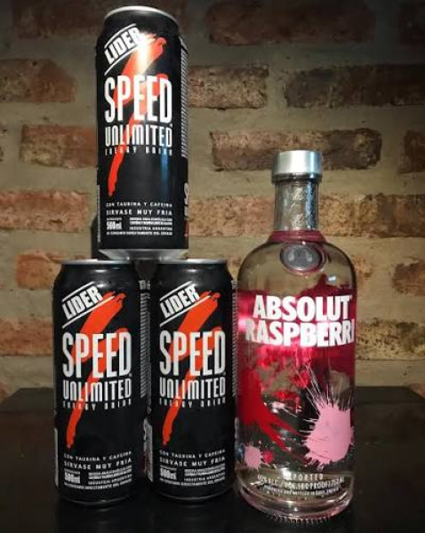 VODKA  ABSOLUT + 3 MONSTER PROMO VODKA
