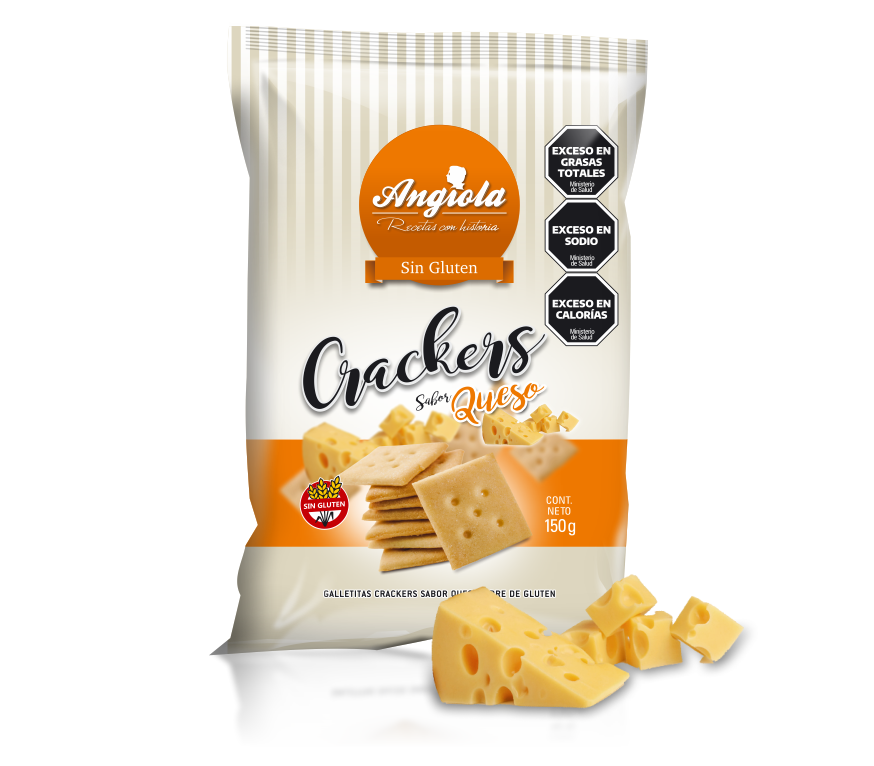 CRACKERS DE QUESO X 150 GRS ANGIOLA