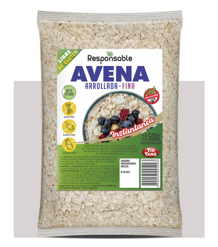 AVENA INSTANTANEA FINA S/TACC X 400 GRS YIN YANG