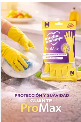 Guante Media Naranja promax talle M (30u)