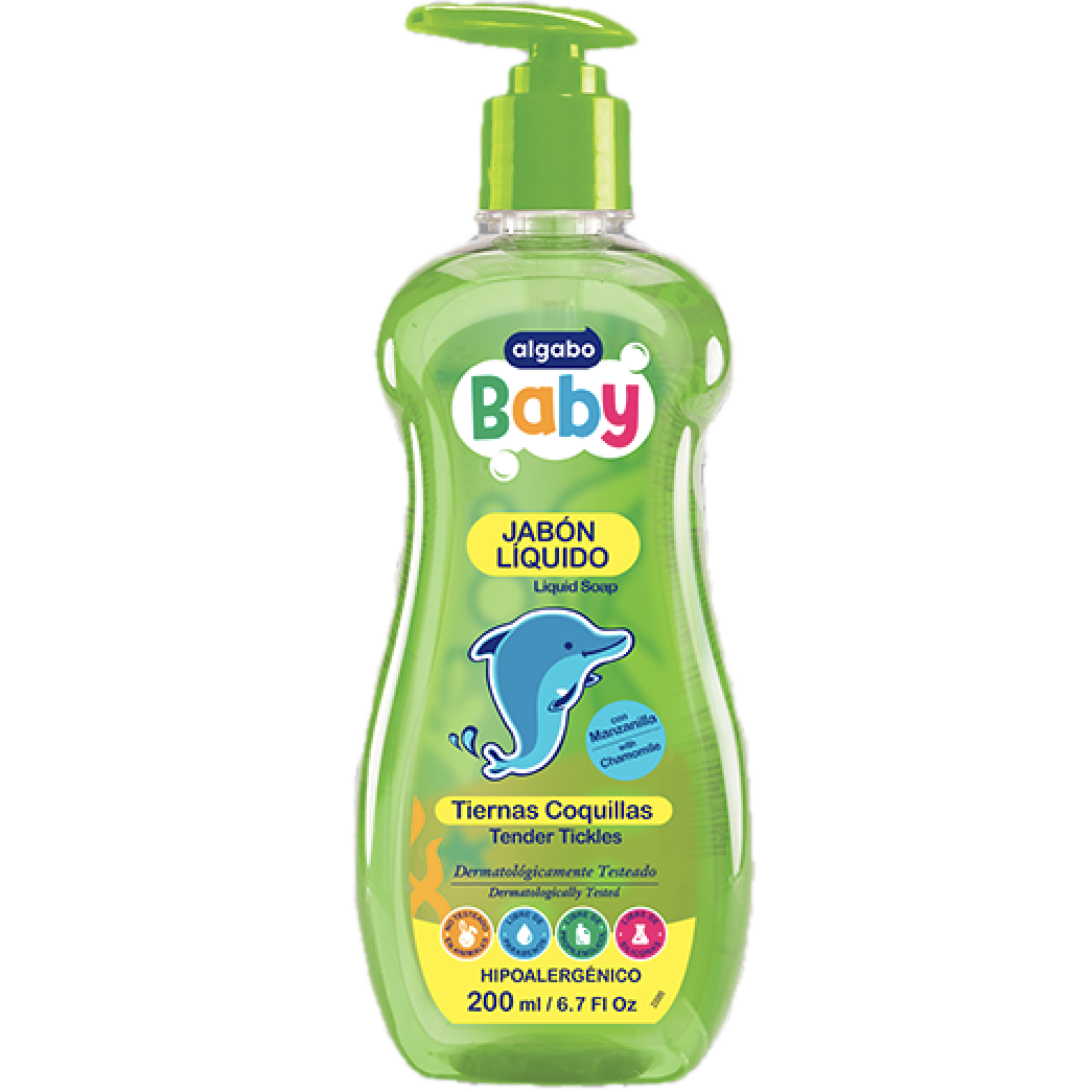 Jabon liq p/ manos baby 200ml Algabo