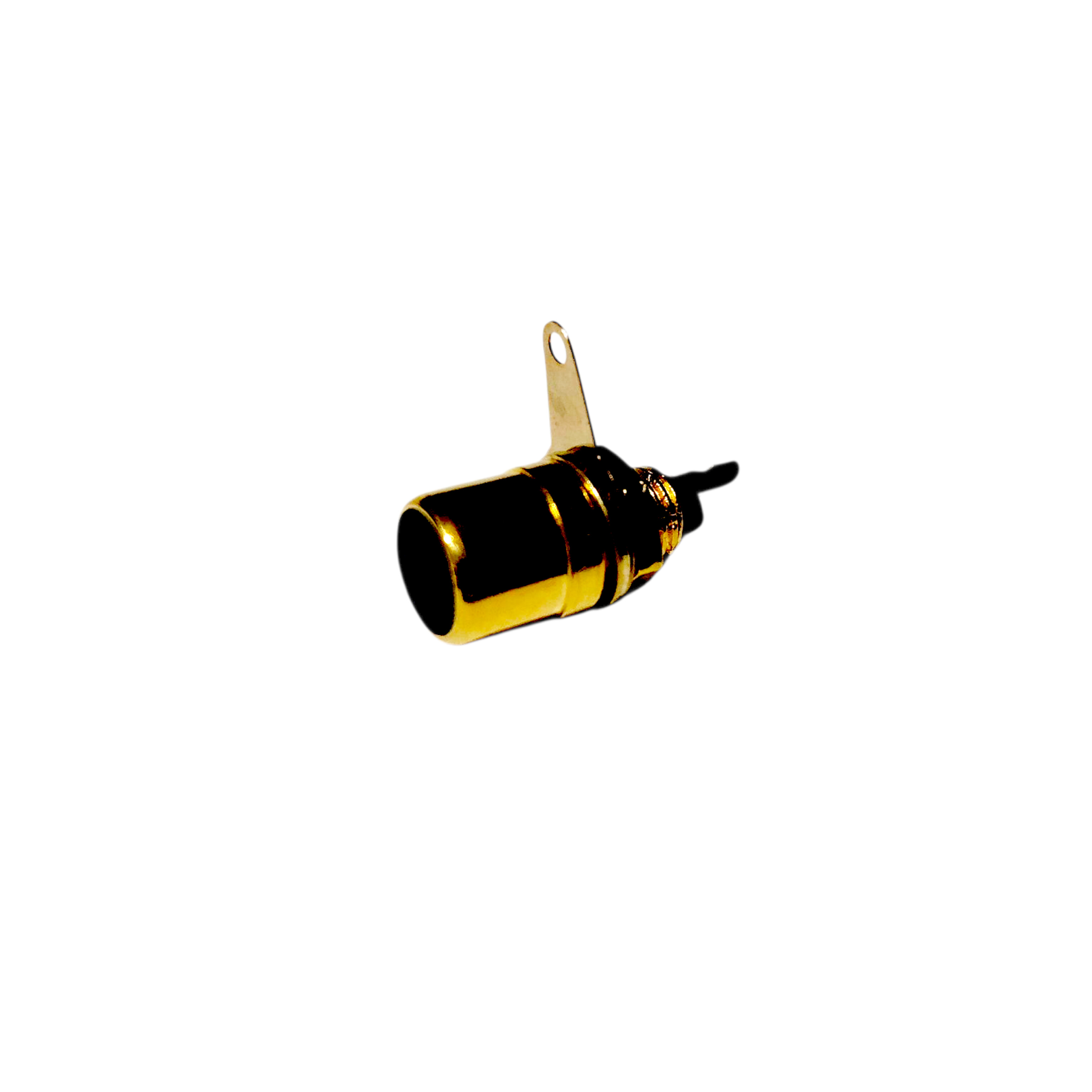 411GB-JACK RCA HEMBRA DORADO PARA CHASIS NEGRO