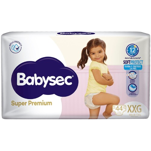 Pañal baby XXG 44u super premium Babysec (3)