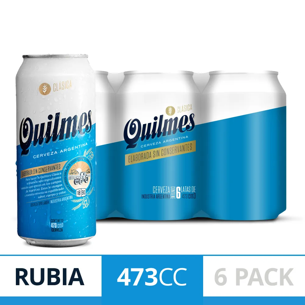 CERVEZA QUILMES LATA 473 CC