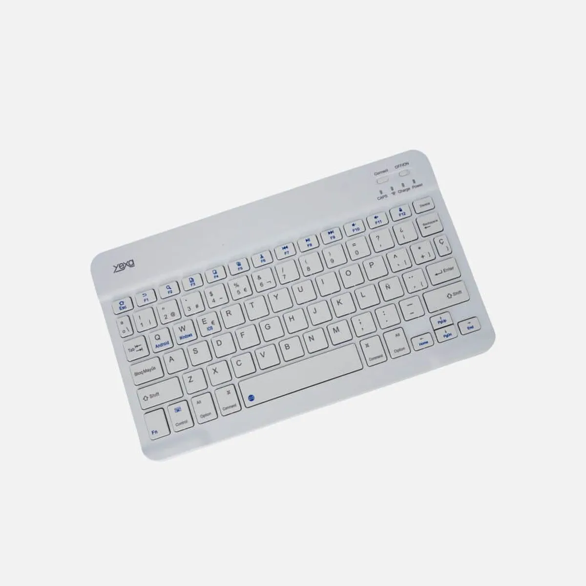TECLADO ULTRAFINO PLEGABLE bluetooth BLANCO