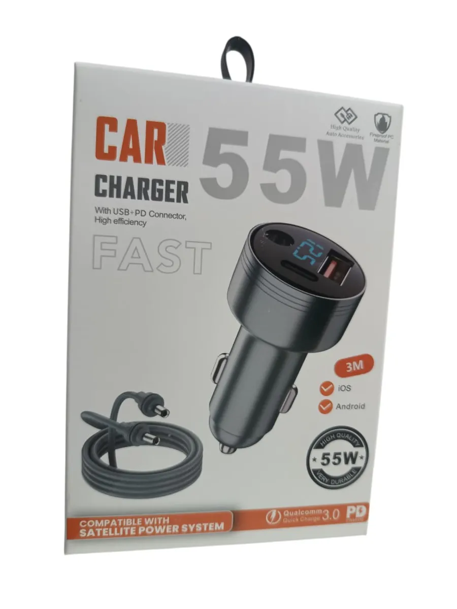 CARGADOR  STARLINK MINI CON CABLE 3 MTS 12V+CABLE